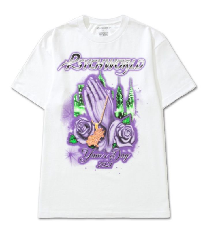 画像1: Psychworld X Yams Day Praying Hands T-Shirt (1)